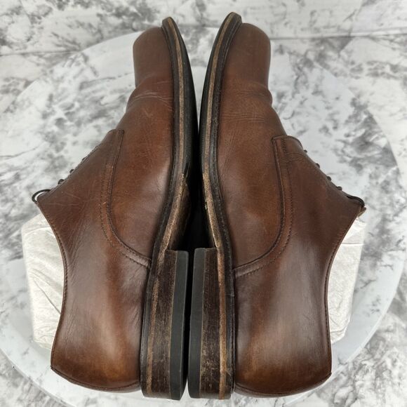 FOOTPRINTS Birkenstock Men Brown Leather Oxfords Lace Up Shoe Size 43 US 10-10.5 - Picture 6 of 9